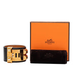 Hermes Collier de Chien S Black Calfskin Bracelet — view 7