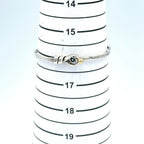 Tiffany & Co Hook Eye Yellow Gold Silver Bangle Bracelet — view 9