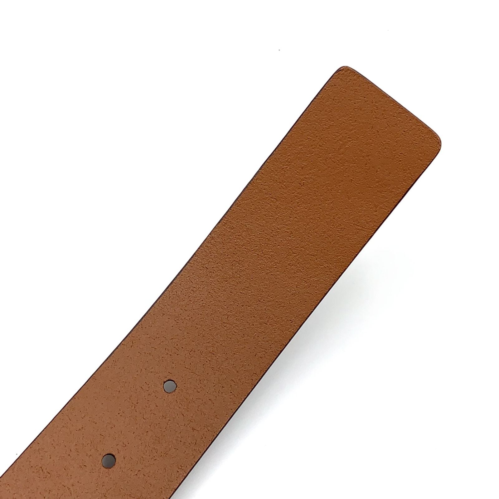 Gucci Interlocking Antique Leather Brown Belt Silver — view 3