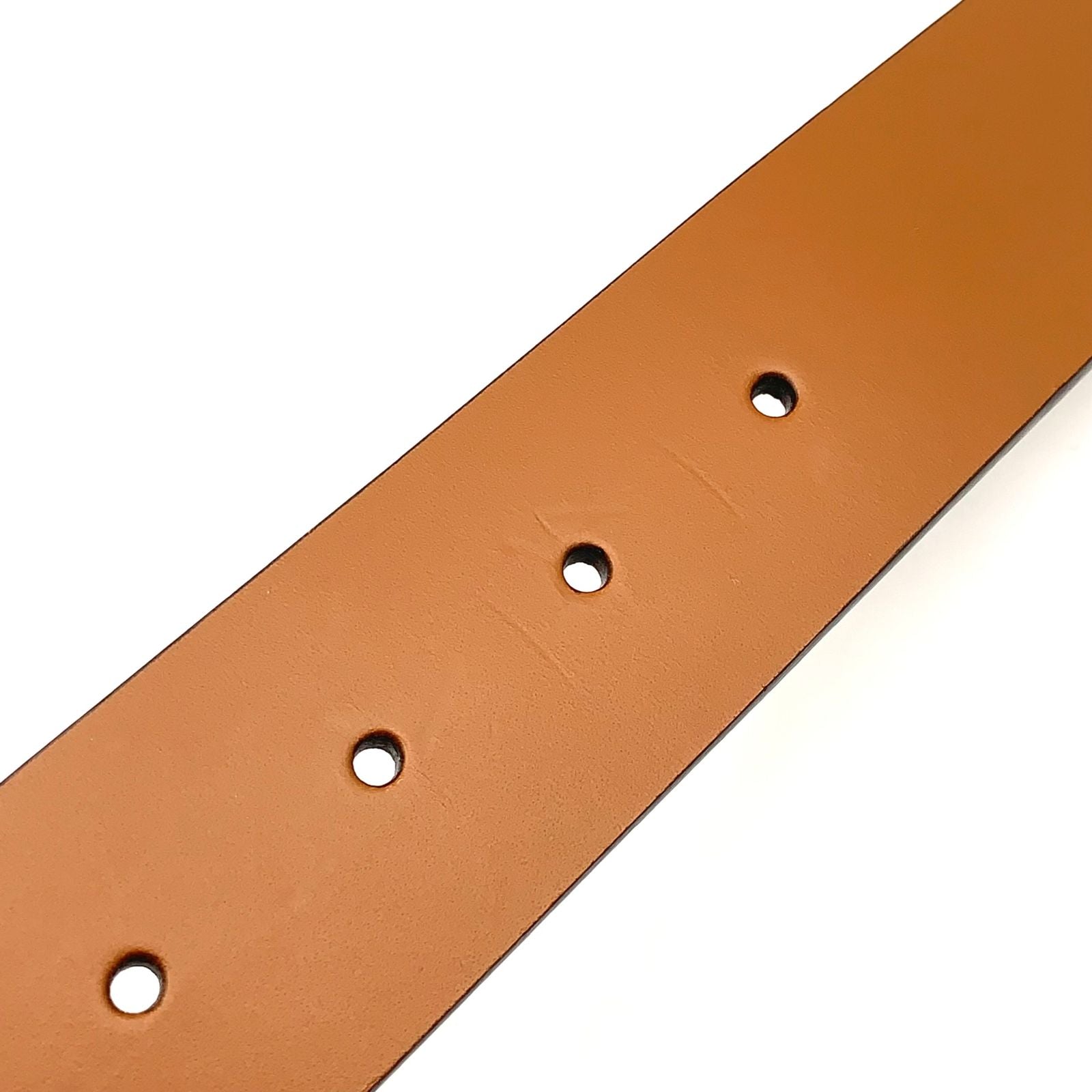 Gucci Interlocking Antique Leather Brown Belt Silver — view 4
