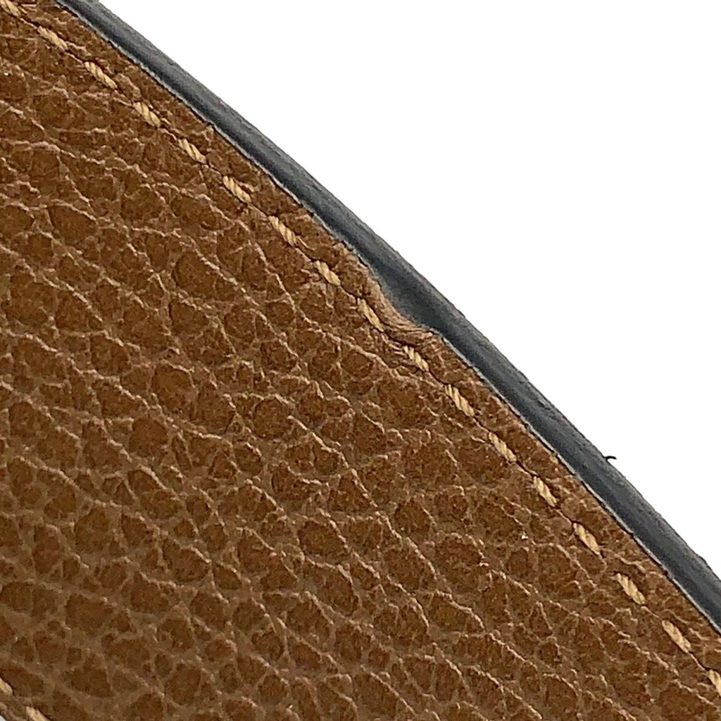 Gucci Interlocking Reversible Leather Brown Black Belt Silver — view 7