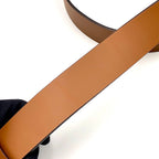 Gucci Interlocking Antique Leather Brown Belt Silver — view 6