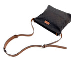 Gucci GG Pattern Leather Nylon Dark Brown Light Shoulder Bag Gold — view 6