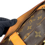 Louis Vuitton Porte Documents Pegase Monogram Leather Brown Business Bag Gold — view 8