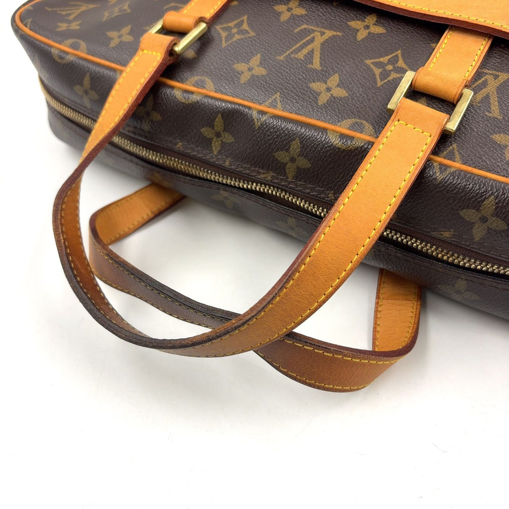 Louis Vuitton Porte Documents Pegase Monogram Leather Brown Business Bag Gold — view 6