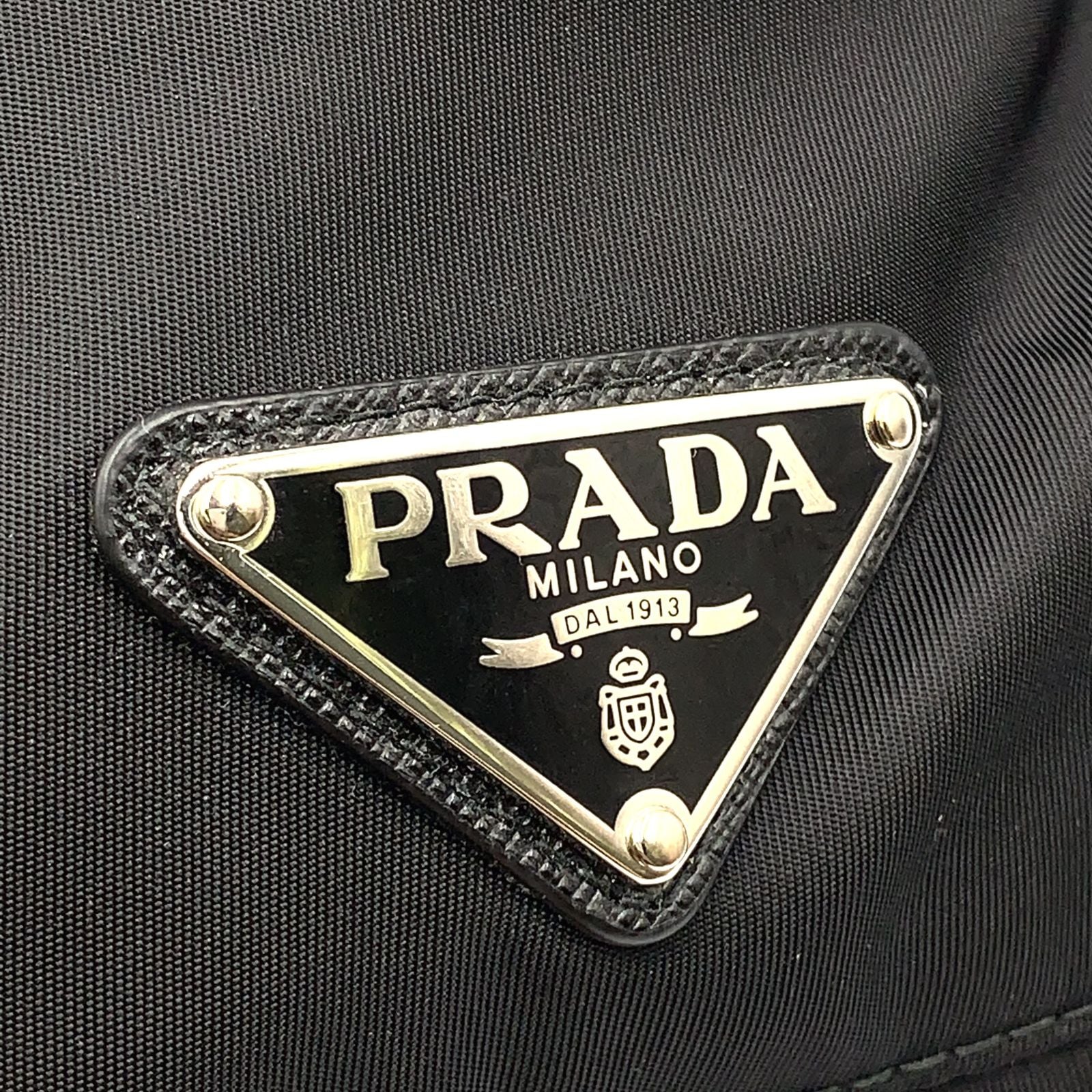 Prada Re-Nylon Black Hat Silver — view 7