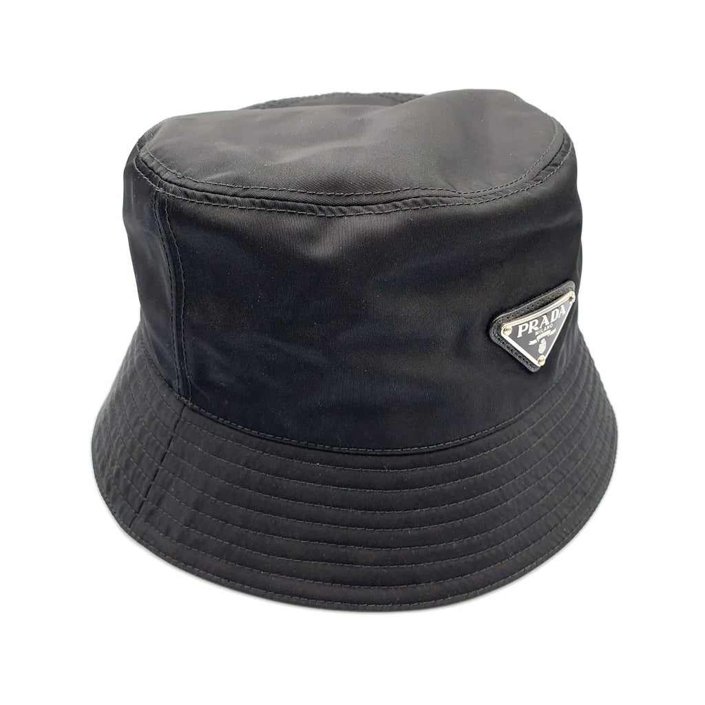 Prada Re-Nylon Black Hat Silver — view 3