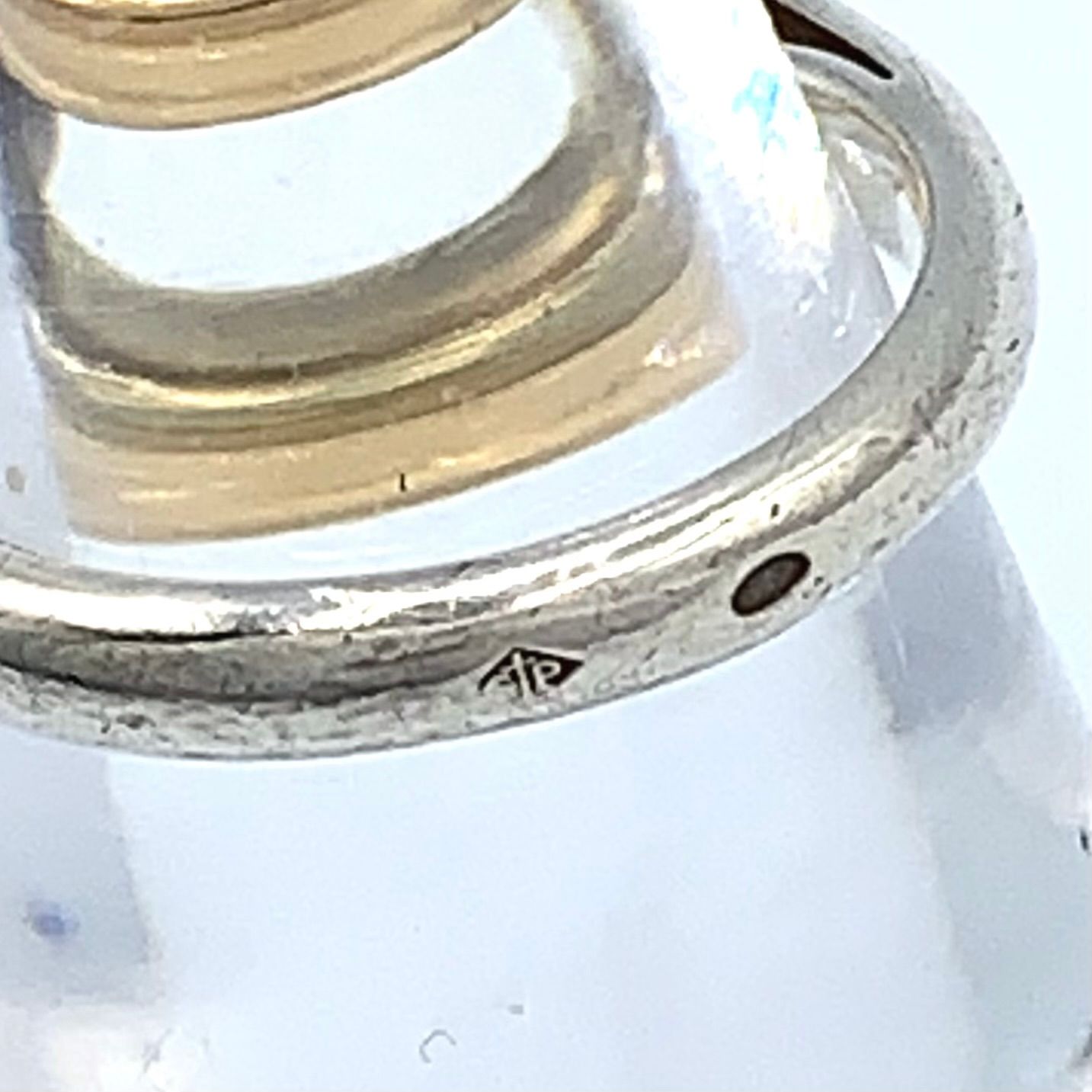 Hermes Chaine D'ancre Yellow Gold Silver Ring — view 9