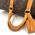 Louis Vuitton Keepall 50 Monogram Leather Brown Boston Bag Gold — view 5