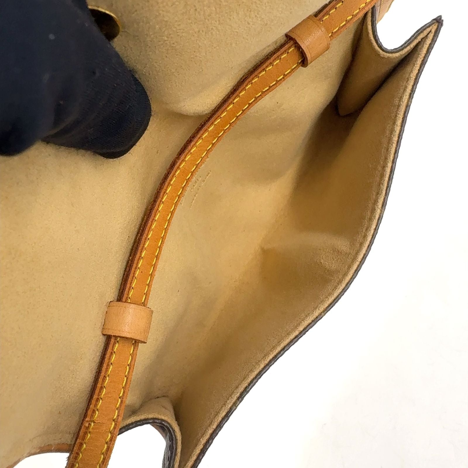 Louis Vuitton Pochette Twin PM Monogram Leather Brown Shoulder Bag Gold — view 3