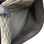 Louis Vuitton Daniel Damier Graphite Leather Canvas Black Shoulder Bag Silver — view 6