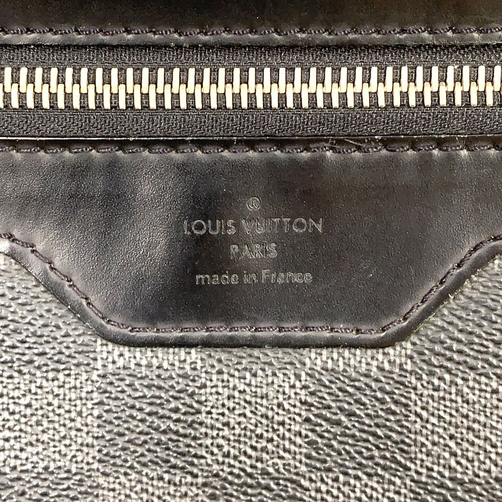 Louis Vuitton Daniel Damier Graphite Leather Canvas Black Shoulder Bag Silver — view 4