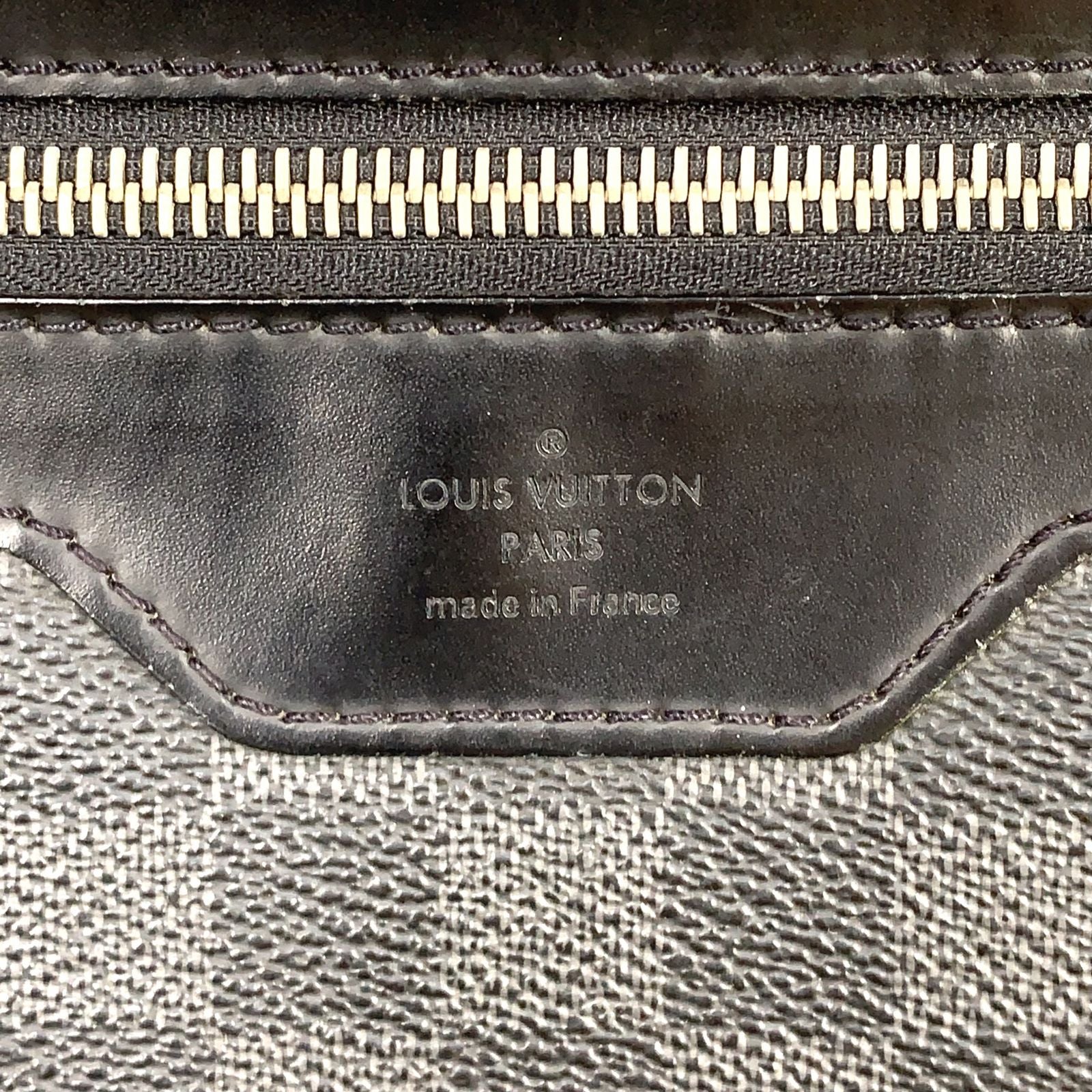 Louis Vuitton Daniel Damier Graphite Leather Canvas Black Shoulder Bag Silver — view 4