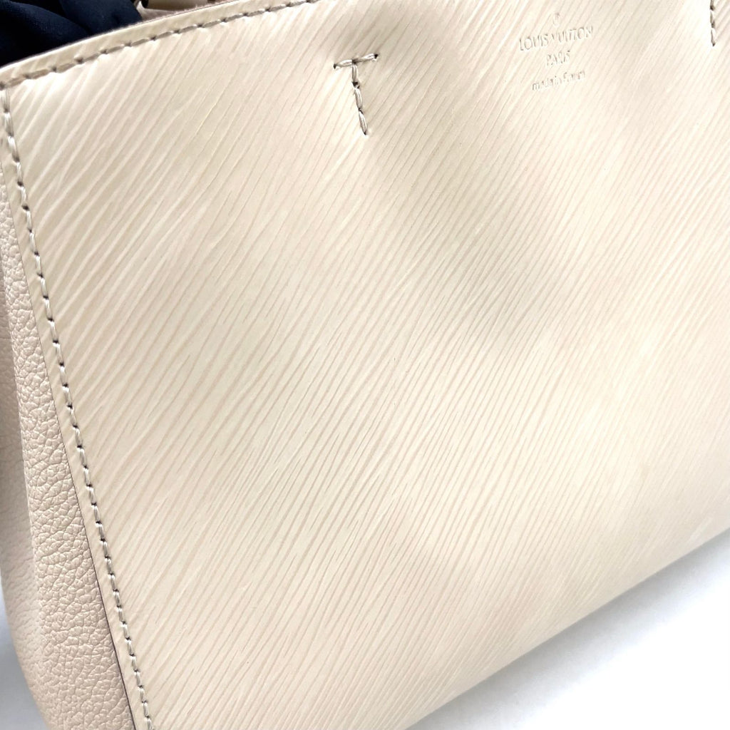 Louis Vuitton Marelle Tote BB Epi Leather Off White Handbag Silver — view 9