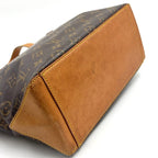 Louis Vuitton Cabas Piano Monogram Leather Brown Tote Gold — view 6