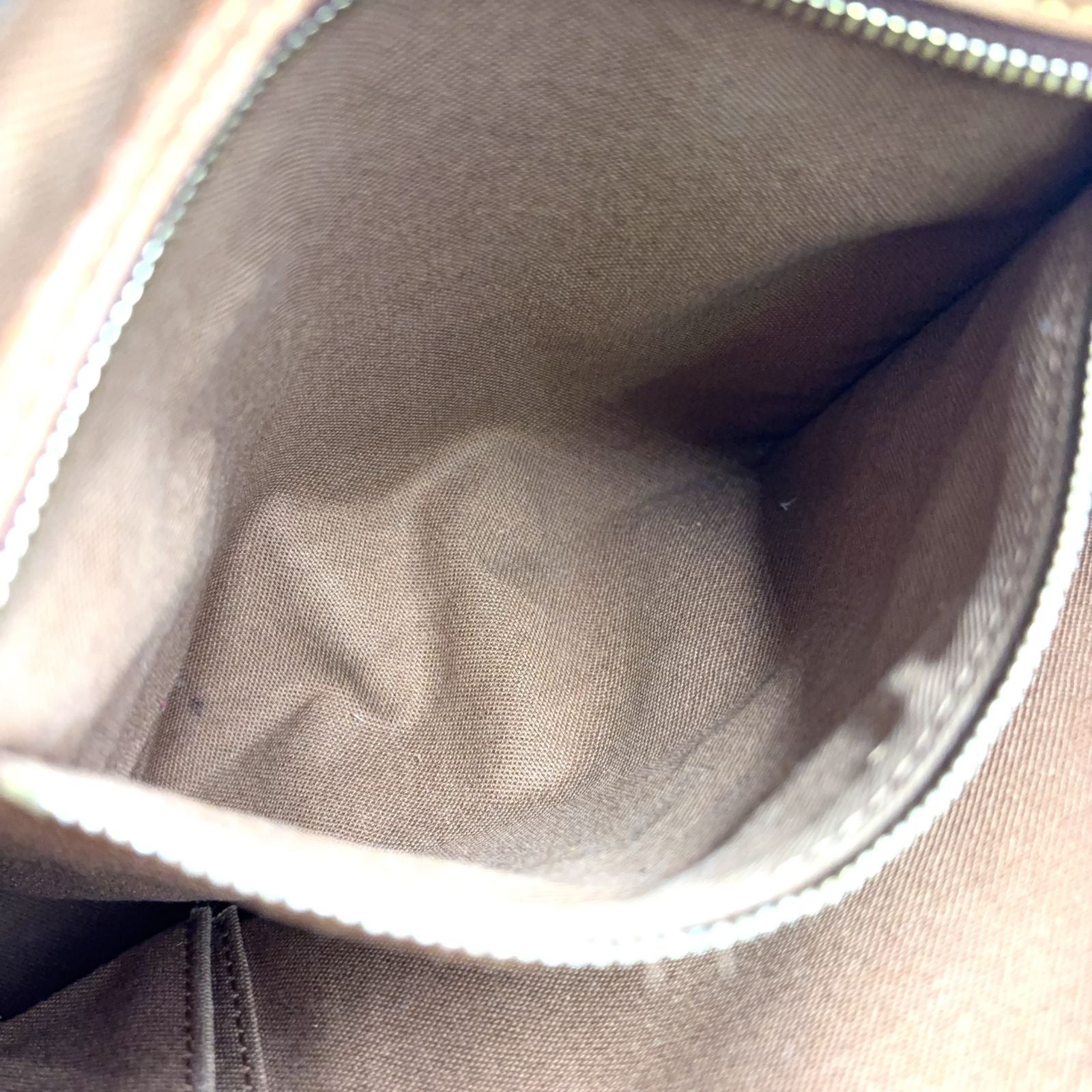 Louis Vuitton Cabas Piano Monogram Leather Brown Tote Gold — view 5