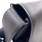 Saint Laurent Paris Small Satchel Calfskin Black Shoulder Bag Silver — view 8