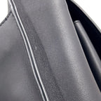 Saint Laurent Paris Small Satchel Calfskin Black Shoulder Bag Silver — view 9