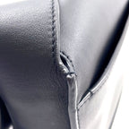 Saint Laurent Paris Small Satchel Calfskin Black Shoulder Bag Silver — view 7