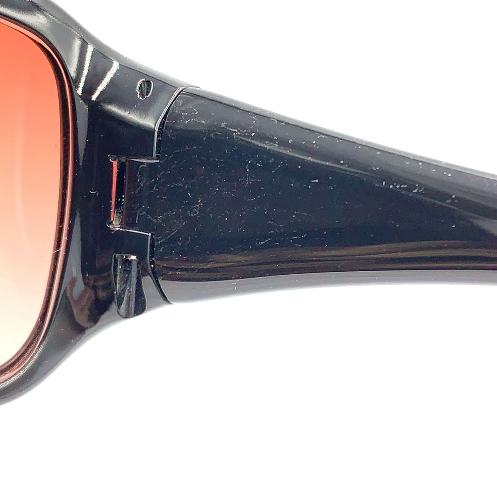 Gucci Vintage Logo Acetate Metal Dark Brown Sunglasses Gold Eyewear — view 8