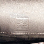 Fendi Zucca Pattern Leather Canvas Khaki Brown Bifold Wallet Silver — view 4