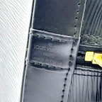 Louis Vuitton Alma Epi Noir Leather Black Handbag Gold — view 4