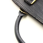 Louis Vuitton Alma Epi Noir Leather Black Handbag Gold — view 7