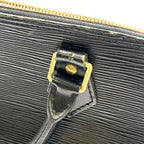 Louis Vuitton Alma Epi Noir Leather Black Handbag Gold — view 9