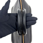 Louis Vuitton Alma Epi Noir Leather Black Handbag Gold — view 6
