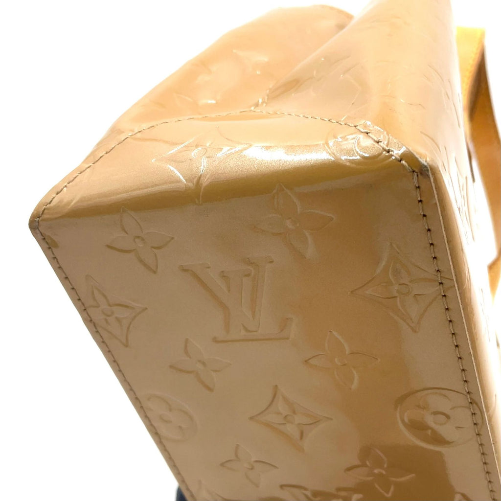 Louis Vuitton Reed PM Monogram Vernis Noisette Leather Enamel Beige Light Brown — view 8