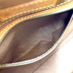 Louis Vuitton Reed PM Monogram Vernis Noisette Leather Enamel Beige Light Brown — view 6