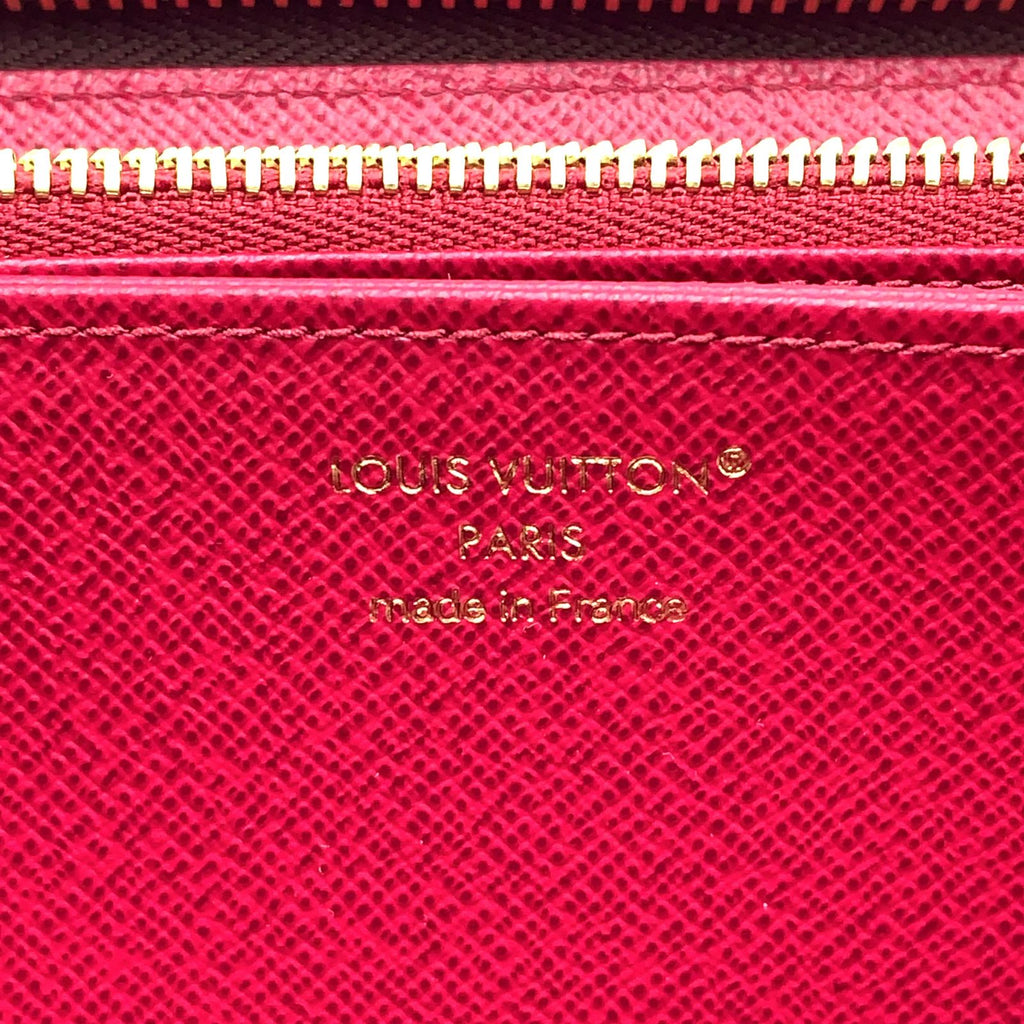 Louis Vuitton Zippy Wallet Monogram Burgundy Brown Round Gold — view 4