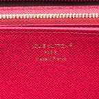 Louis Vuitton Zippy Wallet Monogram Burgundy Brown Round Gold — view 4