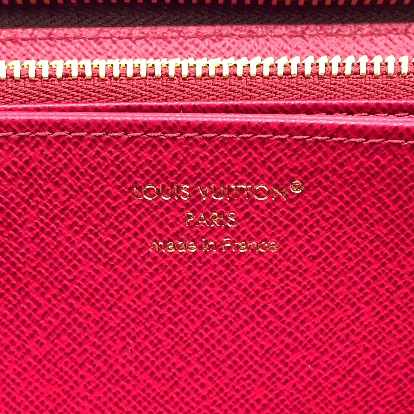Louis Vuitton Zippy Wallet Monogram Burgundy Brown Round Gold — view 4