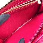 Louis Vuitton Zippy Wallet Monogram Burgundy Brown Round Gold — view 8