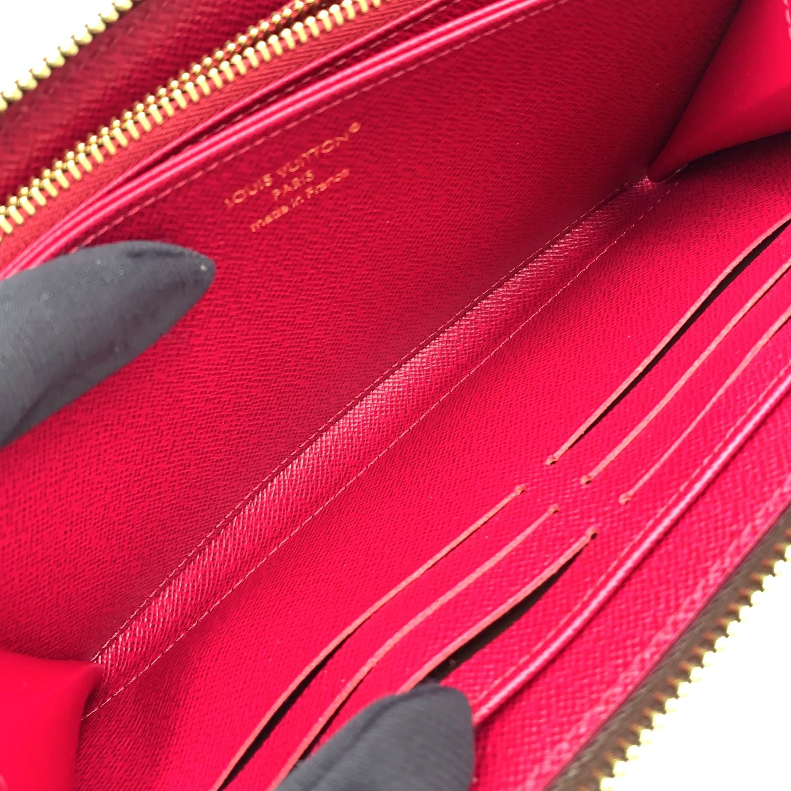 Louis Vuitton Zippy Wallet Monogram Burgundy Brown Round Gold — view 6