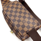 Louis Vuitton Damier Geronimos Brown Belt Bag Gold — view 7