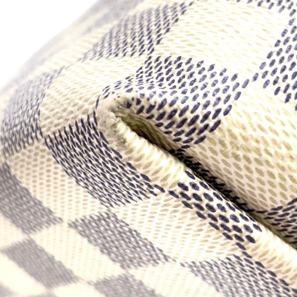 Louis Vuitton Jena PM Damier Azur Leather White Light Brown Tote Gold — view 8