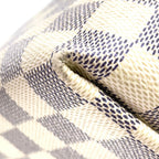 Louis Vuitton Jena PM Damier Azur Leather White Light Brown Tote Gold — view 8