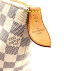Louis Vuitton Jena PM Damier Azur Leather White Light Brown Tote Gold — view 9