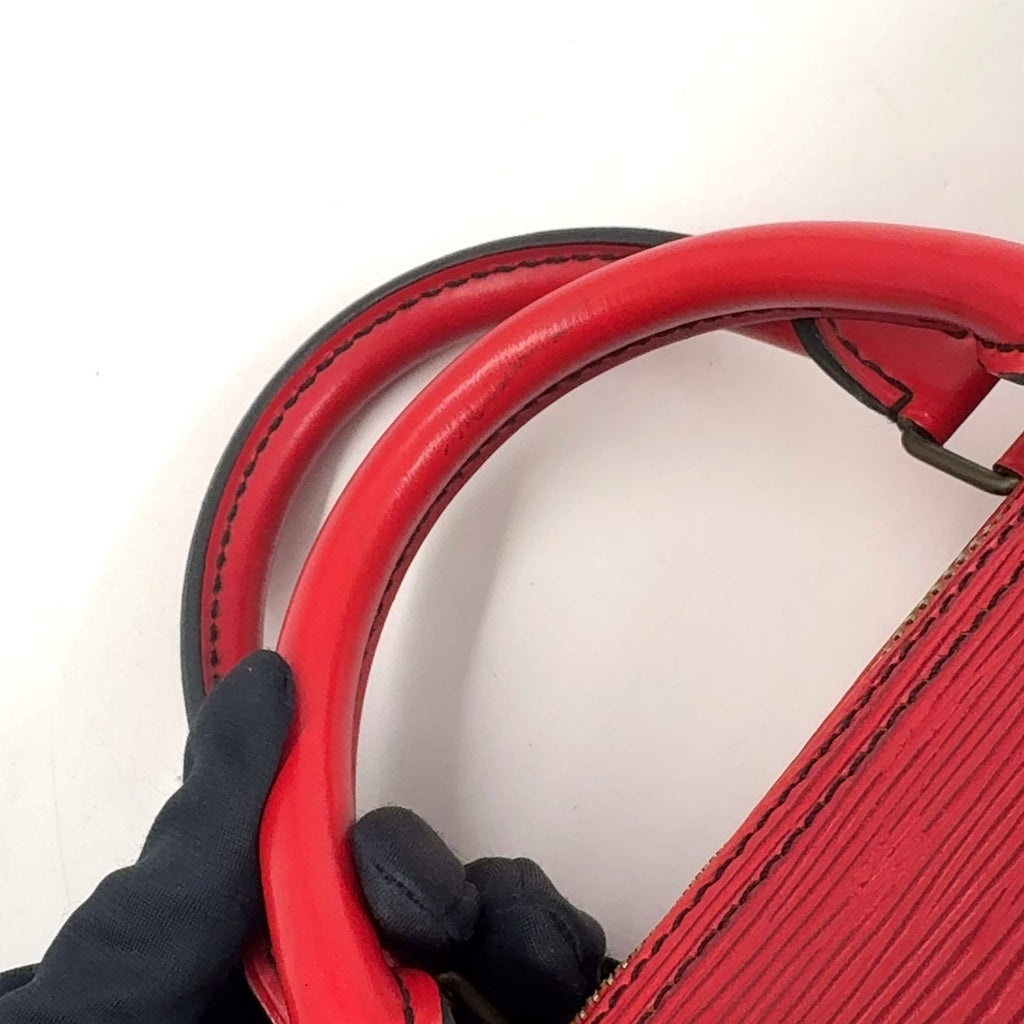 Louis Vuitton Speedy 30 Epi Castilian Red Leather Handbag Gold — view 7