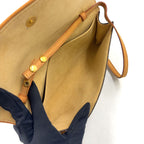 Louis Vuitton Pochette Twin GM Monogram Leather Brown Shoulder Bag Gold — view 3