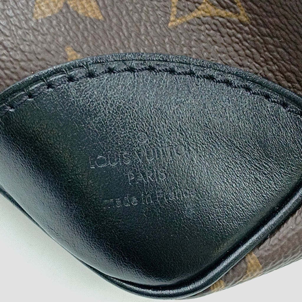 Louis Vuitton Odeon NM Monogram Noir Leather Brown Black Shoulder Bag Gold — view 4