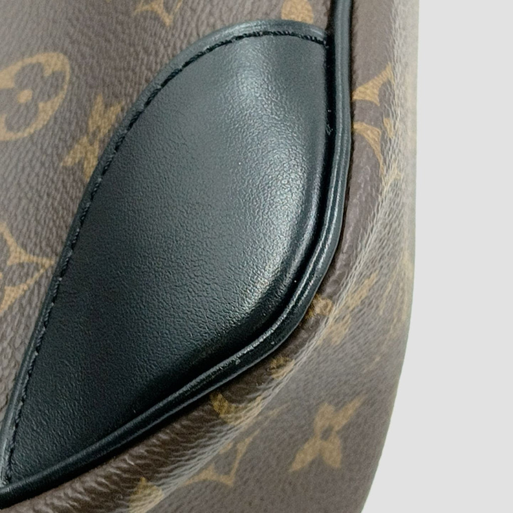 Louis Vuitton Odeon NM Monogram Noir Leather Brown Black Shoulder Bag Gold — view 7
