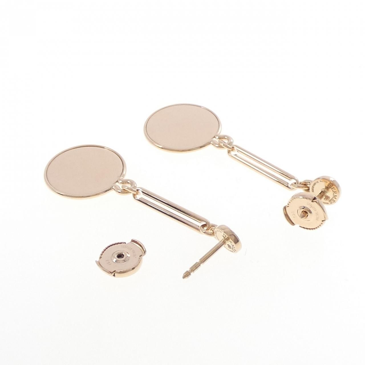 Hermes Exlibris Earrings Gold — view 3