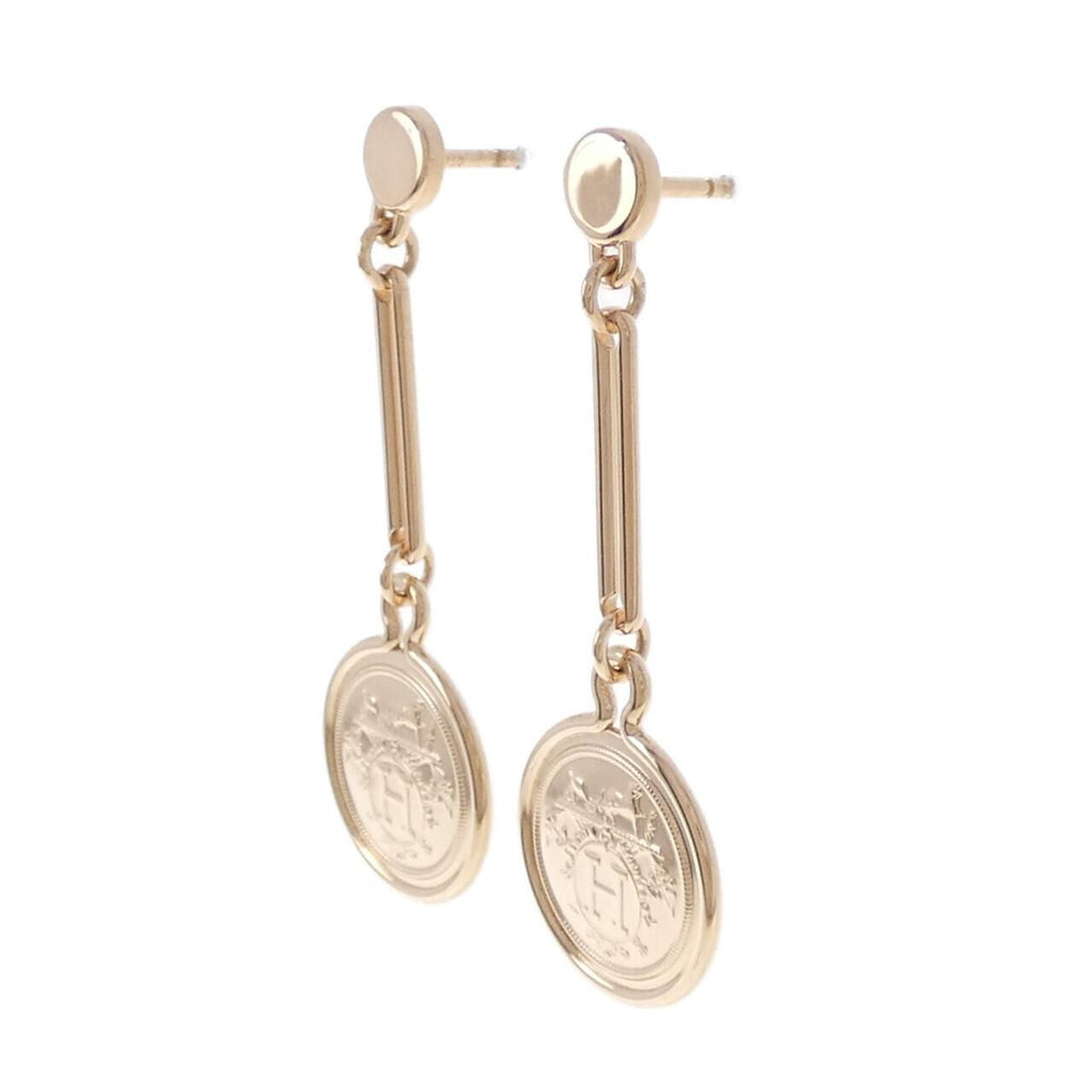 Hermes Exlibris Earrings Gold — view 2