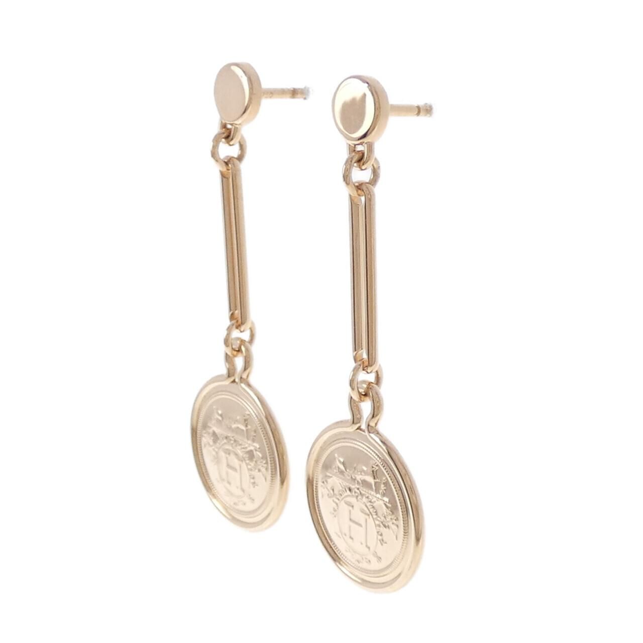 Hermes Exlibris Earrings Gold — view 2