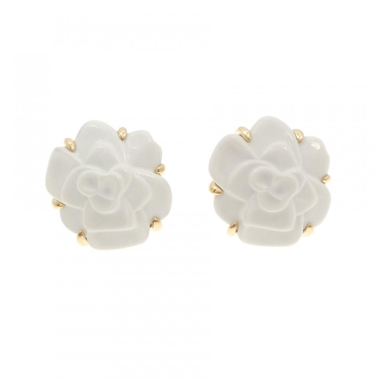 Chanel Camellia Large Earrings