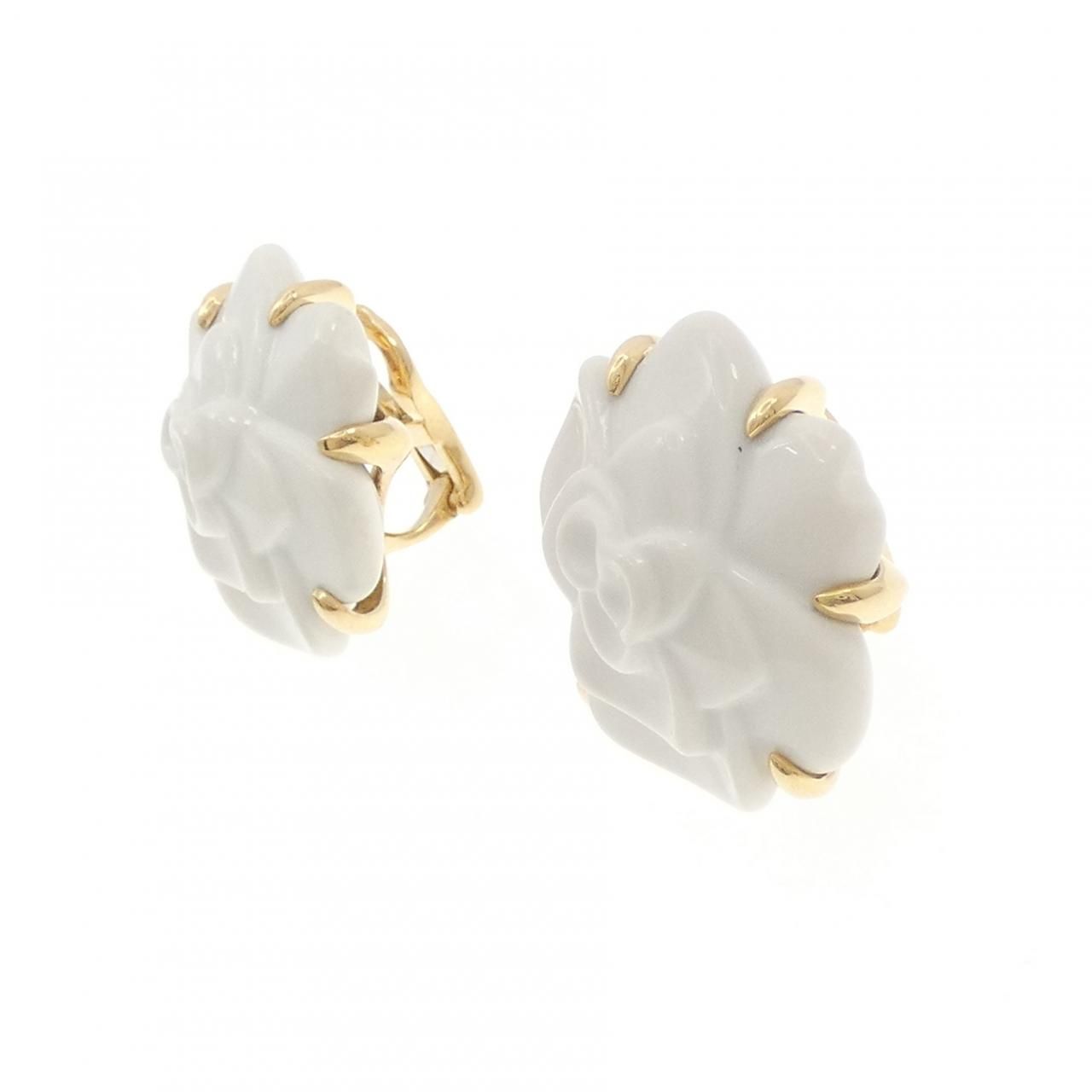 Chanel Camellia Large Earrings — view 2
