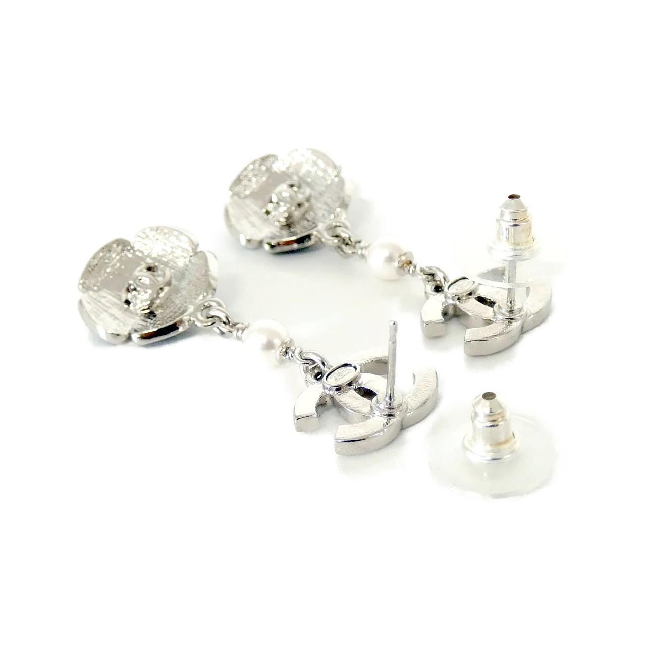 Chanel Earrings Silver — view 3